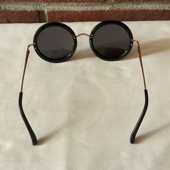 Linda Farrow The Row Black Round Sunglasses main image 5
